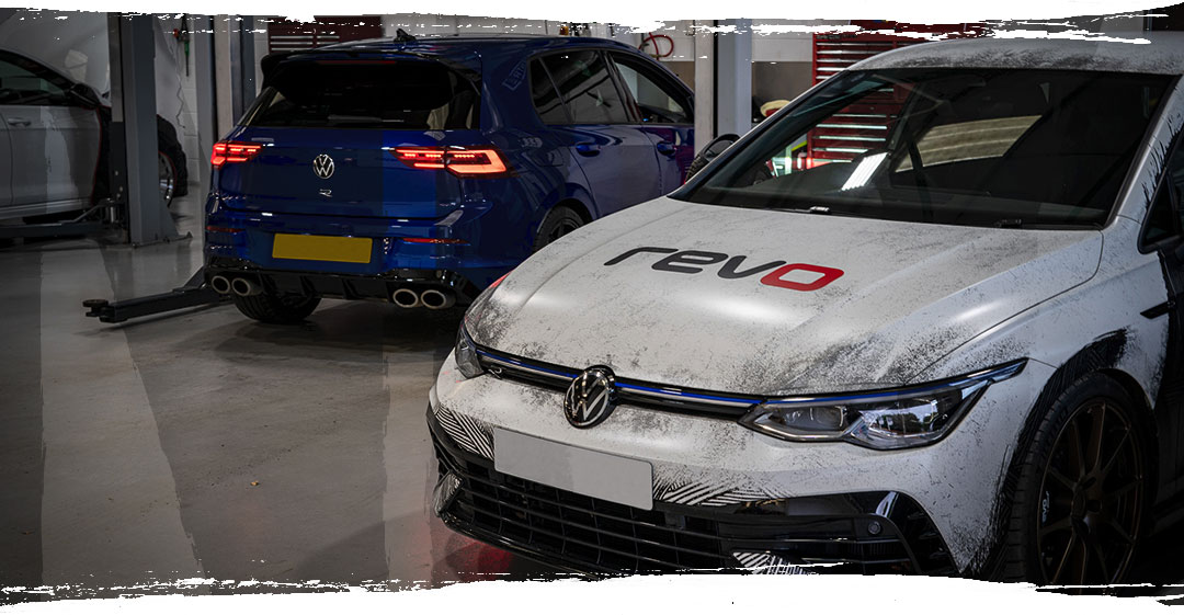 2 Golf MK8R's in the Revo Workshop